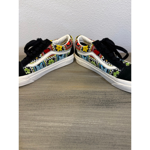 Vans Old Skool 36 DX sneakers Craft Multi embroidered butterflies flowers SZ 5 - Picture 9 of 11